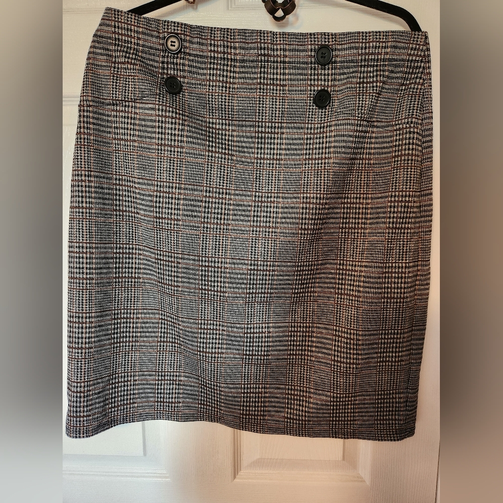 2/$20 Max Studio Plaid Skirt